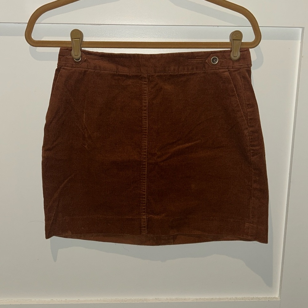 Banana Republic Brown Corduroy Mini Skirt